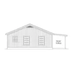 Rustic House Plan Left Elevation - Elder Woods Rustic Cabin 141D-0148 - Shop House Plans and More