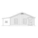 Rustic House Plan Right Elevation - Elder Woods Rustic Cabin 141D-0148 - Shop House Plans and More