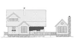 Rustic House Plan Front Elevation - Lake Landing Craftsman Home 141D-0152 - Shop House Plans and More