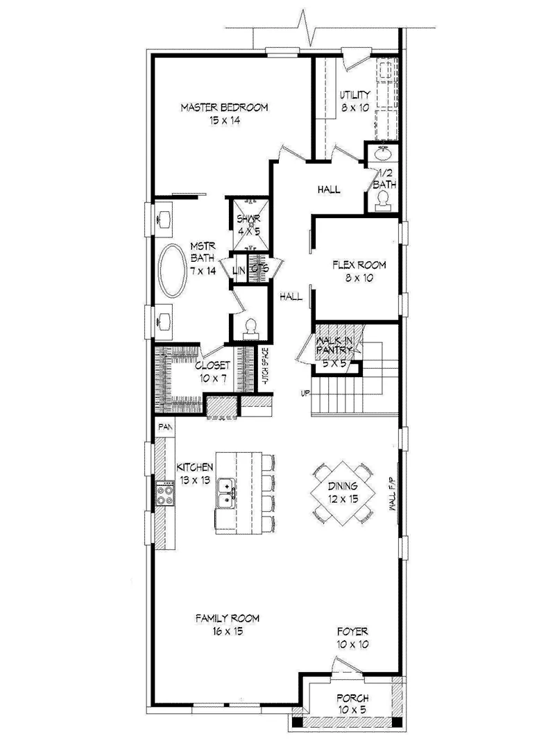 Craftsman House Plan First Floor - 141D-0160 - Shop House Plans and More