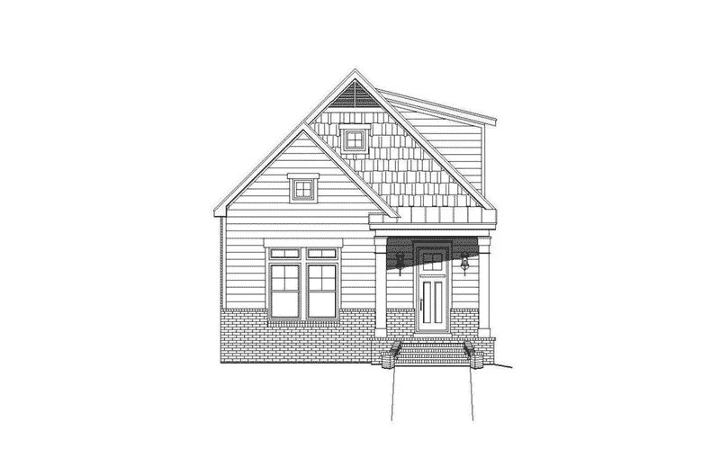 Bungalow House Plan Front Elevation - 141D-0160 - Shop House Plans and More