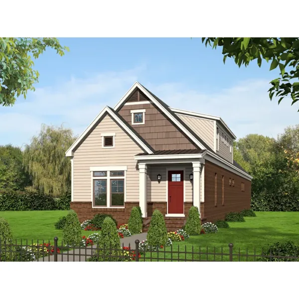 Modern House Plan Front of Home - Vinewood Country Cottage 141D-0160 - Shop House Plans and More