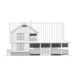 Craftsman House Plan Rear Elevation - Howell Vista Rustic Home 141D-0163 - Shop House Plans and More