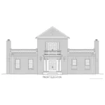 Greek Revival House Plan Front of Home - Hubbard Place Traditional Home 141D-0164 - Shop House Plans and More