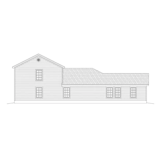 Left Elevation - Dellma Traditional Home 141D-0165 - Shop House Plans and More