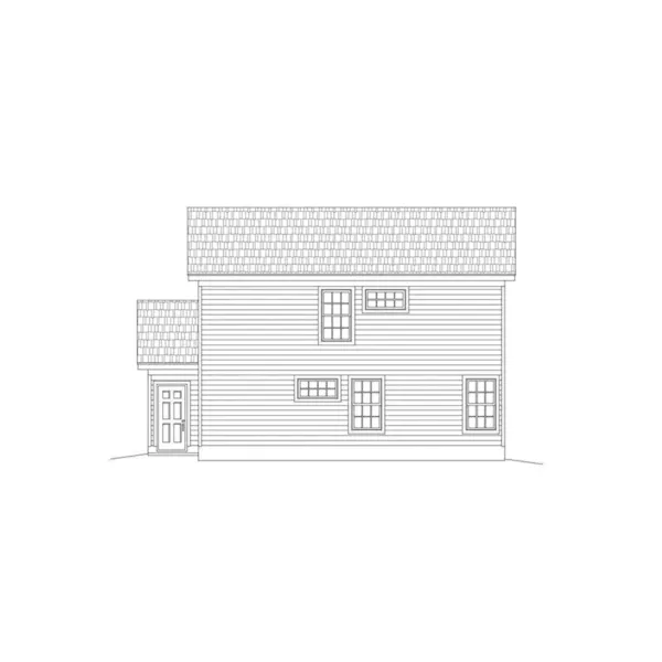 Rear Elevation - Dellma Traditional Home 141D-0165 - Shop House Plans and More