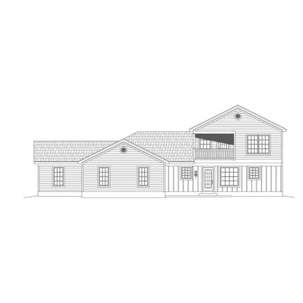 Right Elevation - Dellma Traditional Home 141D-0165 - Shop House Plans and More