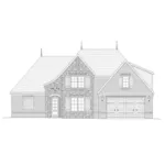 Country French House Plan Front of Home - Chason European Home 141D-0166 - Shop House Plans and More