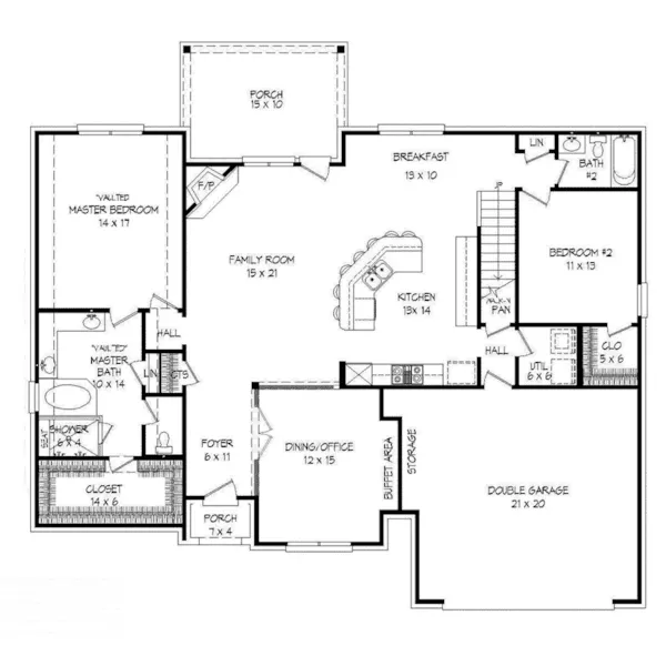 Luxury House Plan First Floor - Adalynn European Home 141D-0168 - Shop House Plans and More