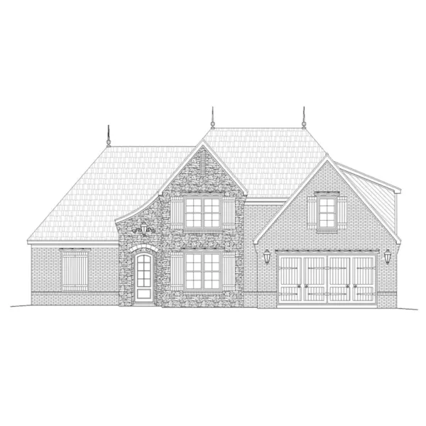 Luxury House Plan Front of Home - Adalynn European Home 141D-0168 - Shop House Plans and More