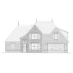 Luxury House Plan Front of Home - Adalynn European Home 141D-0168 - Shop House Plans and More