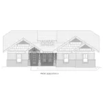 Rustic House Plan Front of Home - Levit Town Craftsman Home 141D-0170 - Shop House Plans and More