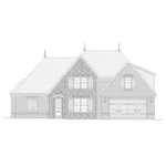 European House Plan Front of Home - Perla Traditional Home 141D-0172 - Shop House Plans and More