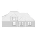 European House Plan Rear Elevation - Perla Traditional Home 141D-0172 - Shop House Plans and More