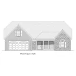 Rustic House Plan Front of Home - Levanna Ranch Home 141D-0176 - Shop House Plans and More