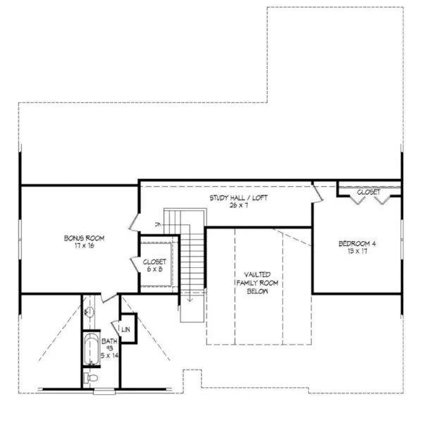 European House Plan Second Floor - Dragan Traditional Ranch Home 141D-0180 - Shop House Plans and More