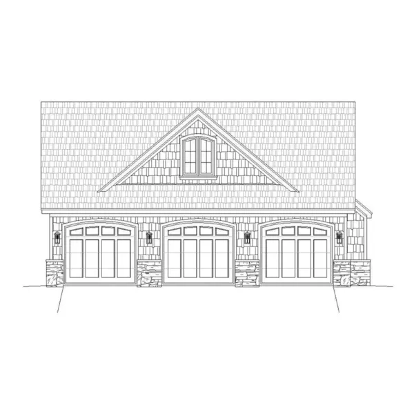 Craftsman House Plan Garage Photo - Burnett Place Traditional Home 141D-0184 - Shop House Plans and More