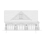 Craftsman House Plan Garage Photo - Burnett Place Traditional Home 141D-0184 - Shop House Plans and More