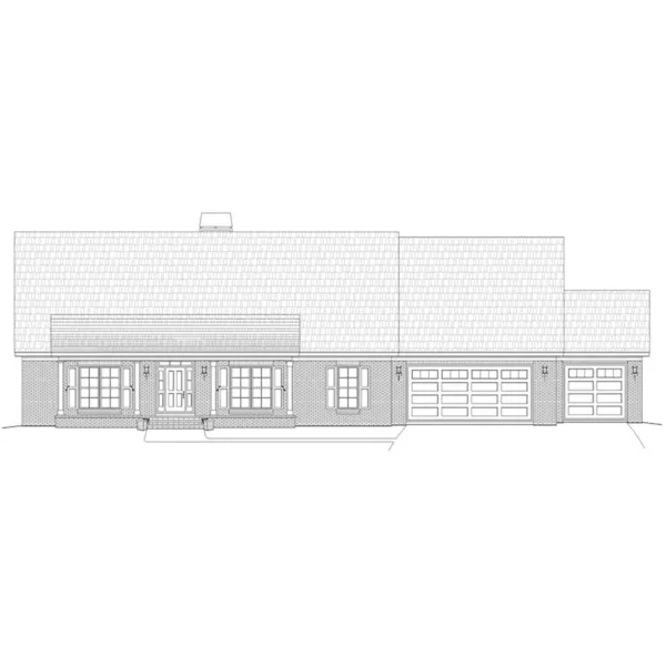 Country House Plan Front of Home - Elberta Ranch Home 141D-0192 - Shop House Plans and More