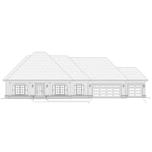 Traditional House Plan Front of Home - Hanby European Home 141D-0194 - Shop House Plans and More