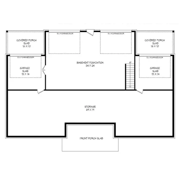 Beach & Coastal House Plan Basement Floor - Montauk Lake Rustic Home 141D-0196 - Shop House Plans and More