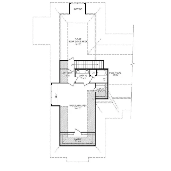 Mountain House Plan Second Floor - Soloman Luxury Home 141D-0200 - Shop House Plans and More