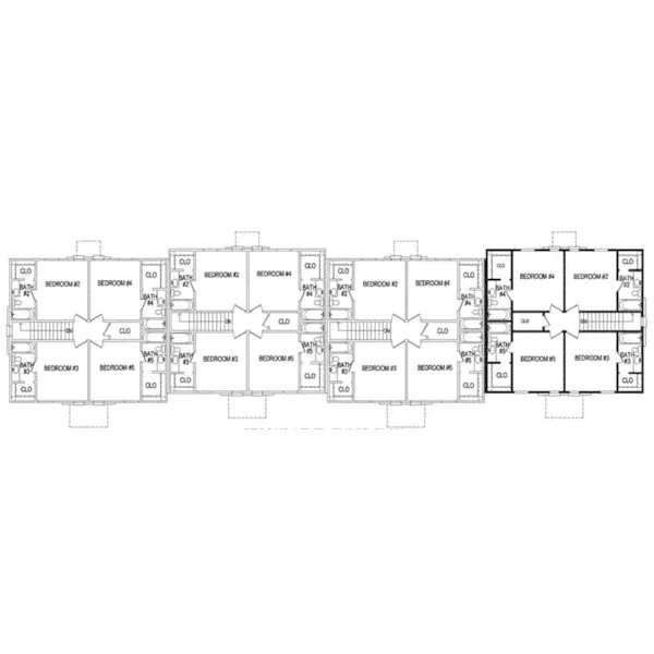 Second Floor - Vista Park Multi-Family Home 141D-0203 - Shop House Plans and More