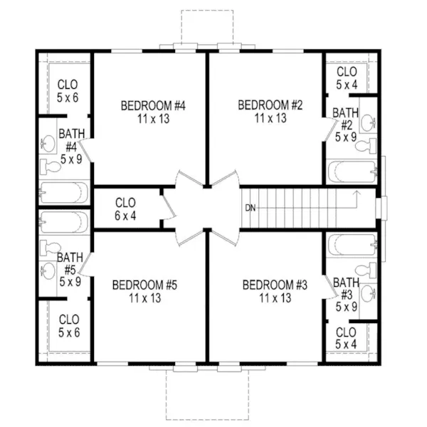 Optional Second Floor - Vista Park Multi-Family Home 141D-0203 - Shop House Plans and More