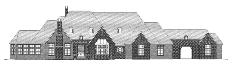 Georgian House Plan Front Elevation - 141D-0206 - Shop House Plans and More