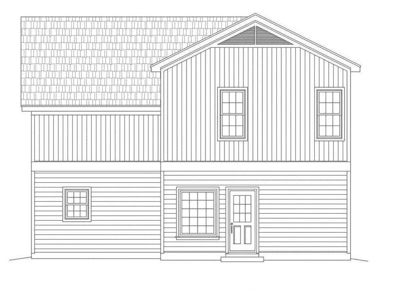 Traditional House Plan Rear Elevation - 141D-0209 - Shop House Plans and More