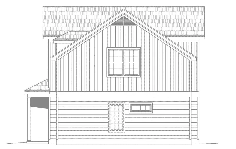 Traditional House Plan Right Elevation - 141D-0209 - Shop House Plans and More