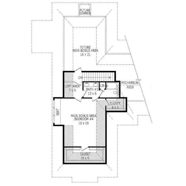 Traditional House Plan Second Floor - Heritage Trail Luxury Home 141D-0213 - Shop House Plans and More