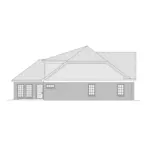 Early American House Plan Left Elevation - Horton Lane Ranch Home 141D-0215 - Shop House Plans and More