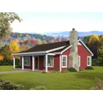 Country House Plan Front of Home - Larson Creek Country Cabin 141D-0217 - Shop House Plans and More