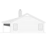 Beach & Coastal House Plan Right Elevation - Scenic Hill Cabin Home 141D-0218 - Shop House Plans and More