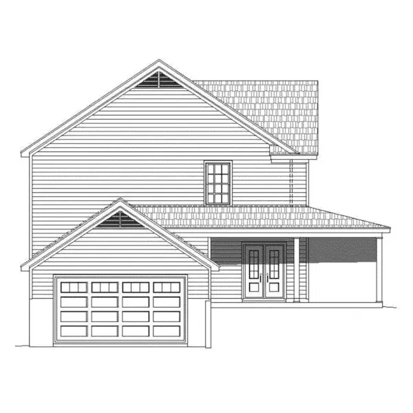 Traditional House Plan Left Elevation - Madison Lake Country Home 141D-0219 - Shop House Plans and More