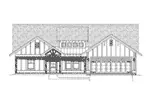 Craftsman House Plan Front Elevation - Dusty Sunset Rustic Home 141D-0223 - Search House Plans and More