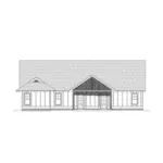 Craftsman House Plan Rear Elevation - Dusty Sunset Rustic Home 141D-0223 - Search House Plans and More