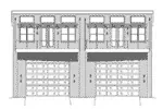 Vacation House Plan Front Elevation - Felicia Hill Duplex 141D-0227 - Shop House Plans and More