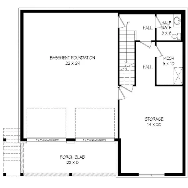 Waterfront House Plan Lower Level Floor - Peaceful Cove Lake House 141D-0233 - Shop House Plans and More