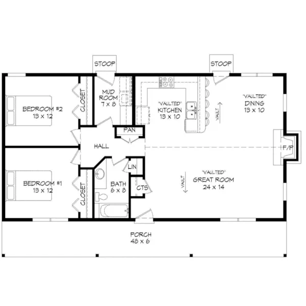 Country House Plan First Floor - Hadley Valley Country Home 141D-0241 - Shop House Plans and More