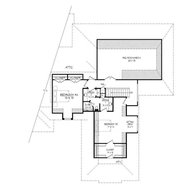 European House Plan Second Floor - Cordova Place Luxury Home 141D-0243 - Shop House Plans and More