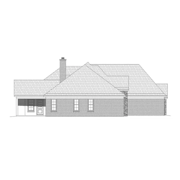 European House Plan Left Elevation - Cordova Place Luxury Home 141D-0243 - Shop House Plans and More