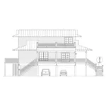 Southern House Plan Left Elevation - Dauphine Isle Beach Home 141D-0244 - Shop House Plans and More