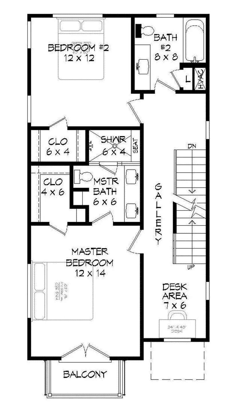 Vacation House Plan Second Floor - 141D-0245 - Shop House Plans and More