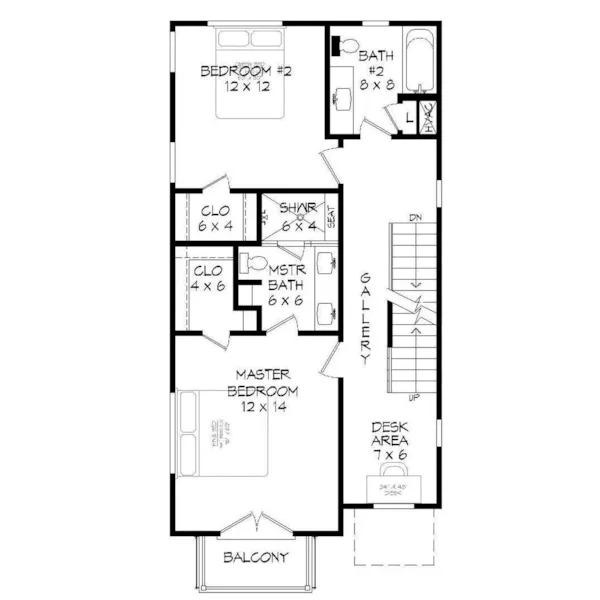 Vacation House Plan Second Floor - 141D-0245 - Shop House Plans and More