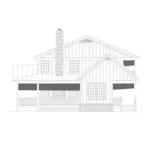 Waterfront House Plan Right Elevation - Renhart Creek Country Home 141D-0251 - Shop House Plans and More