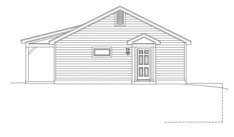 Lake House Plan Right Elevation - 141D-0252 - Shop House Plans and More