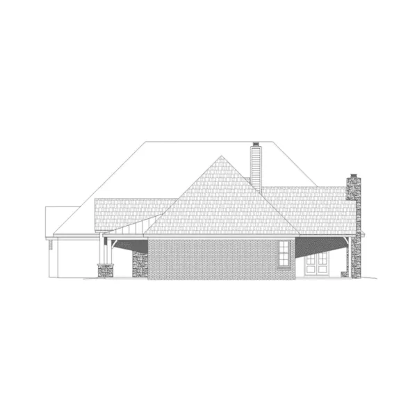 Bungalow House Plan Right Elevation - Margot Manor Luxury Home 141D-0255 - Shop House Plans and More