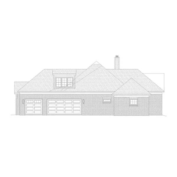 Craftsman House Plan Right Elevation - Garonne Bend Craftsman Home 141D-0256 - Shop House Plans and More